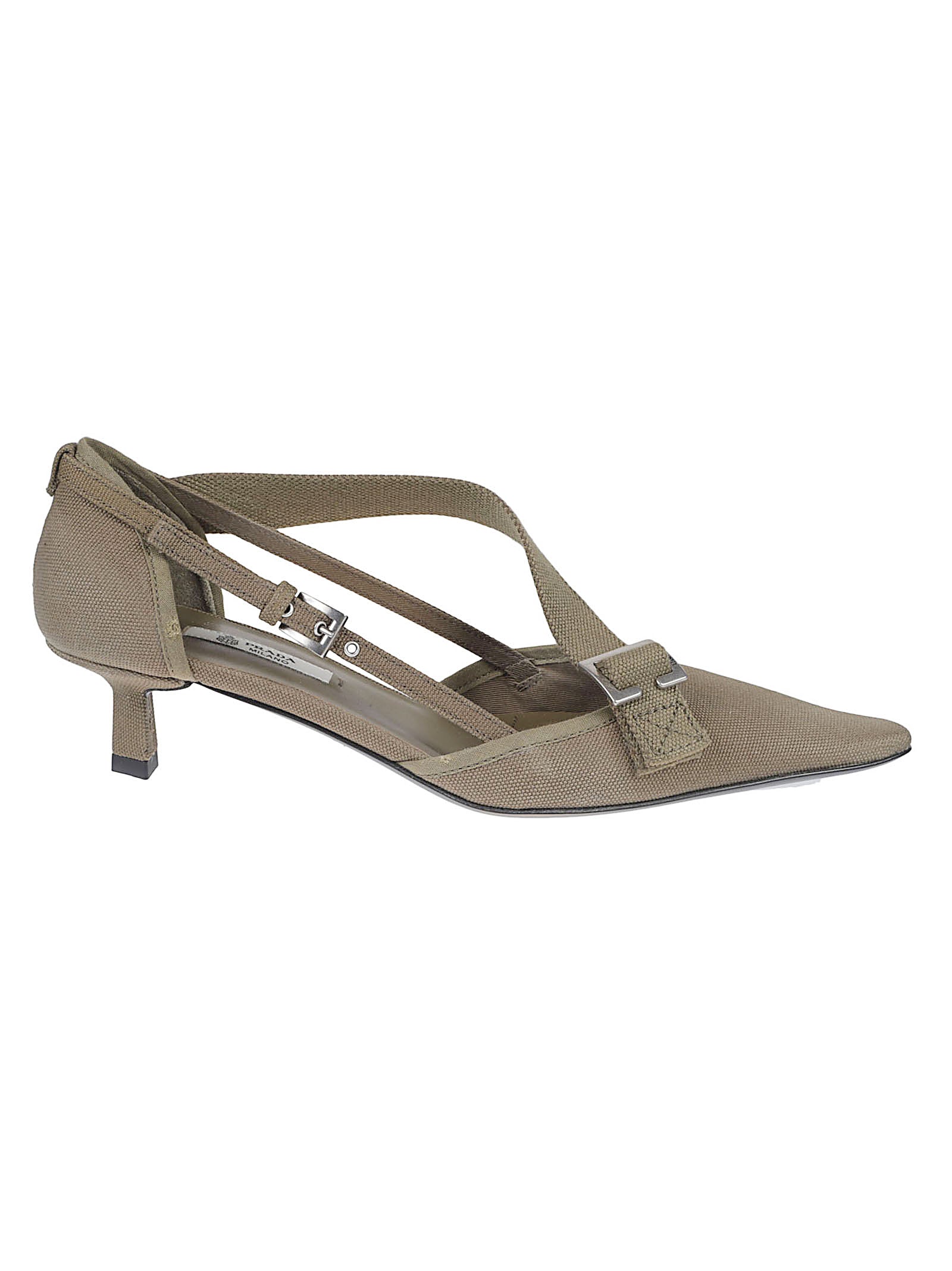 Pointed-Toe Pumps with Crisscross Straps