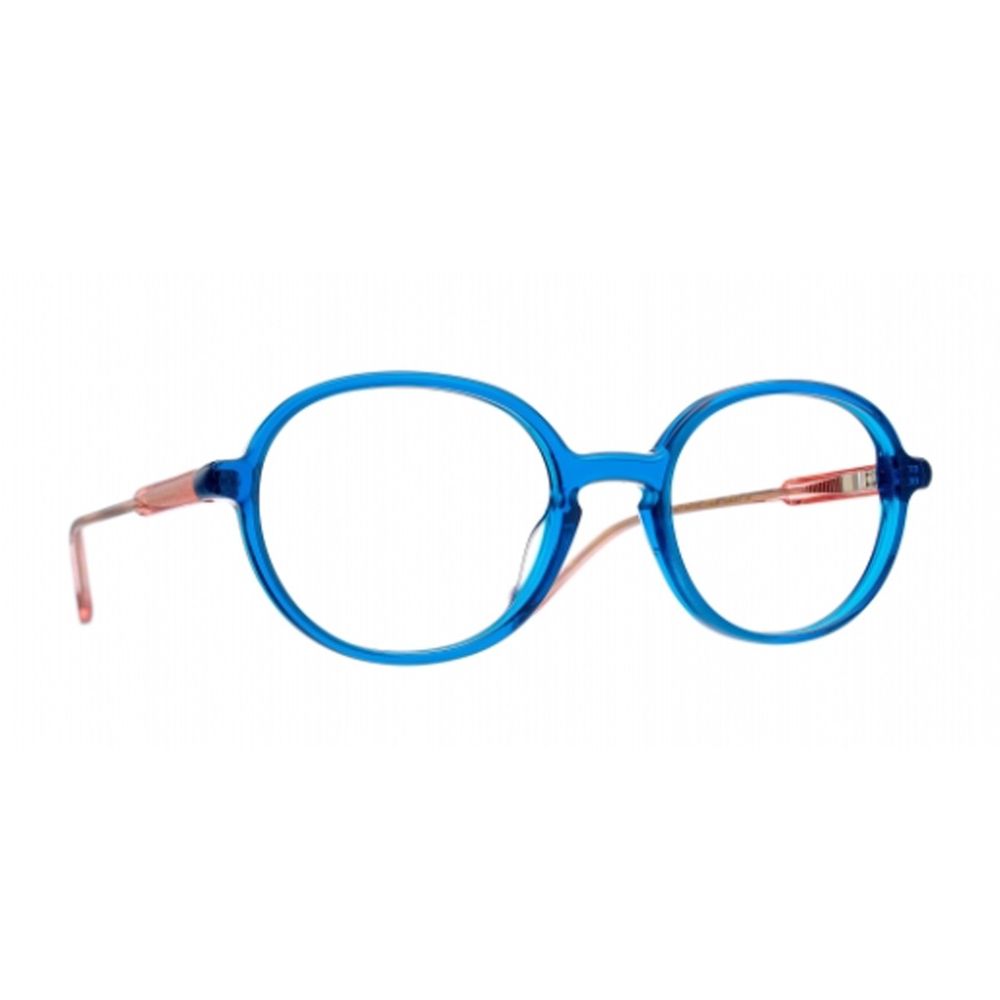 70 Oval Translucent Blue Sunglasses
