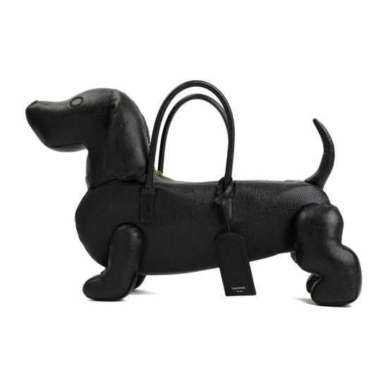 Dachshund-Shaped Calf Leather Tote Bag