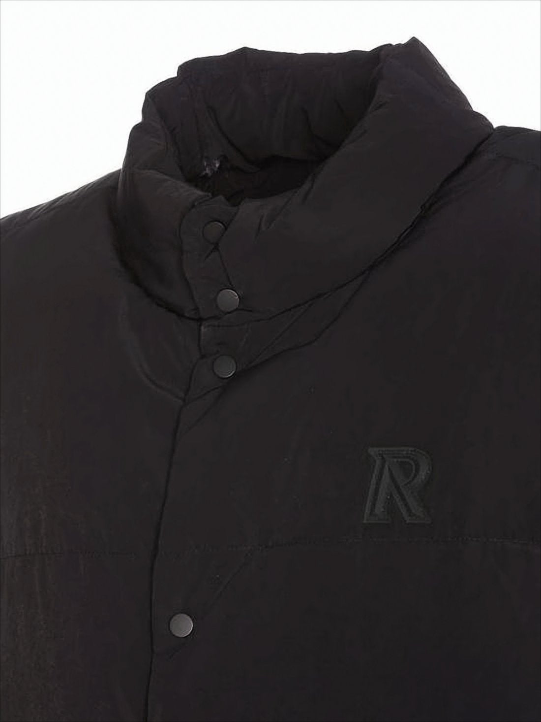 Sleeveless Padded Vest with High Collar