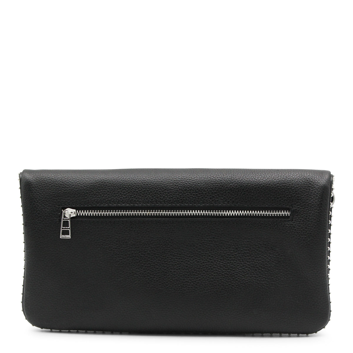 Black Rock Grained Leather Shoulder Bag