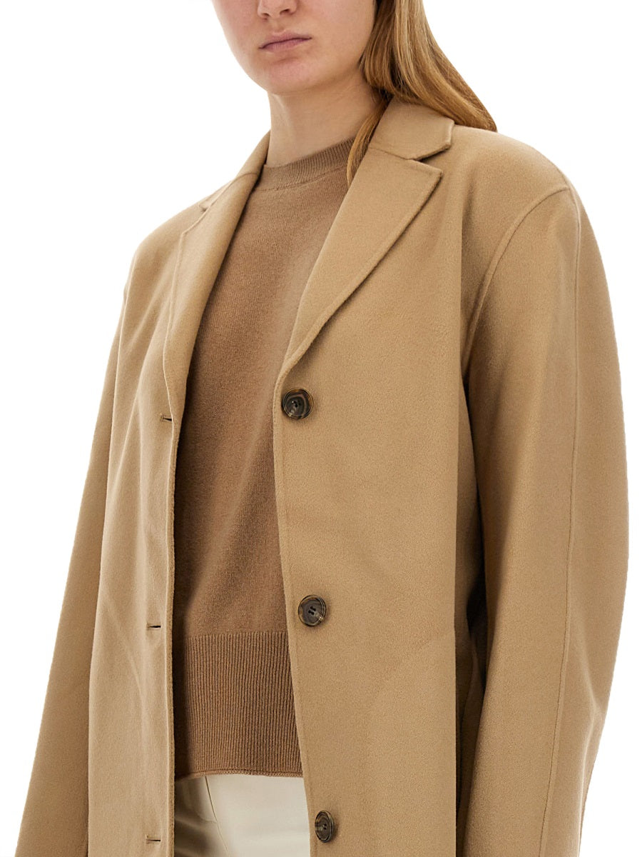 Belted Wool and Cashmere Blend Coat