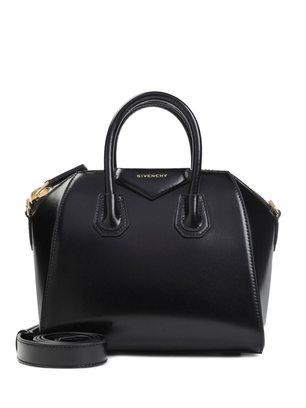 Structured Handbag in Glossy Silk