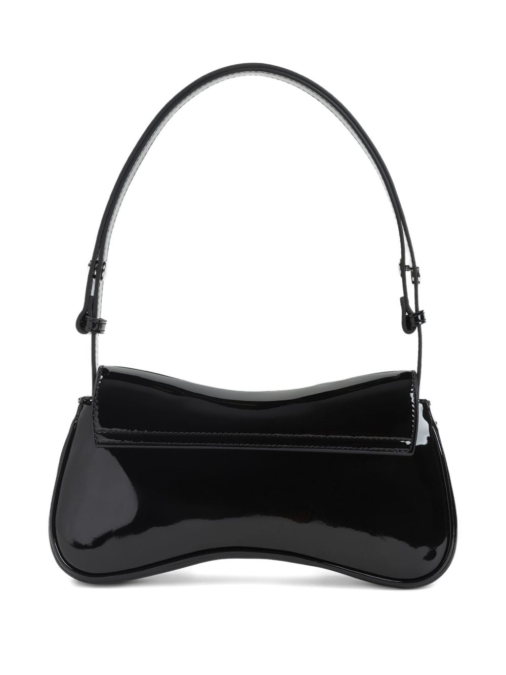 Glossy Black Handbag