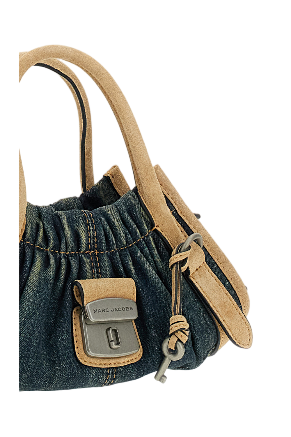 The Denim Suede Cristina Small Satchel