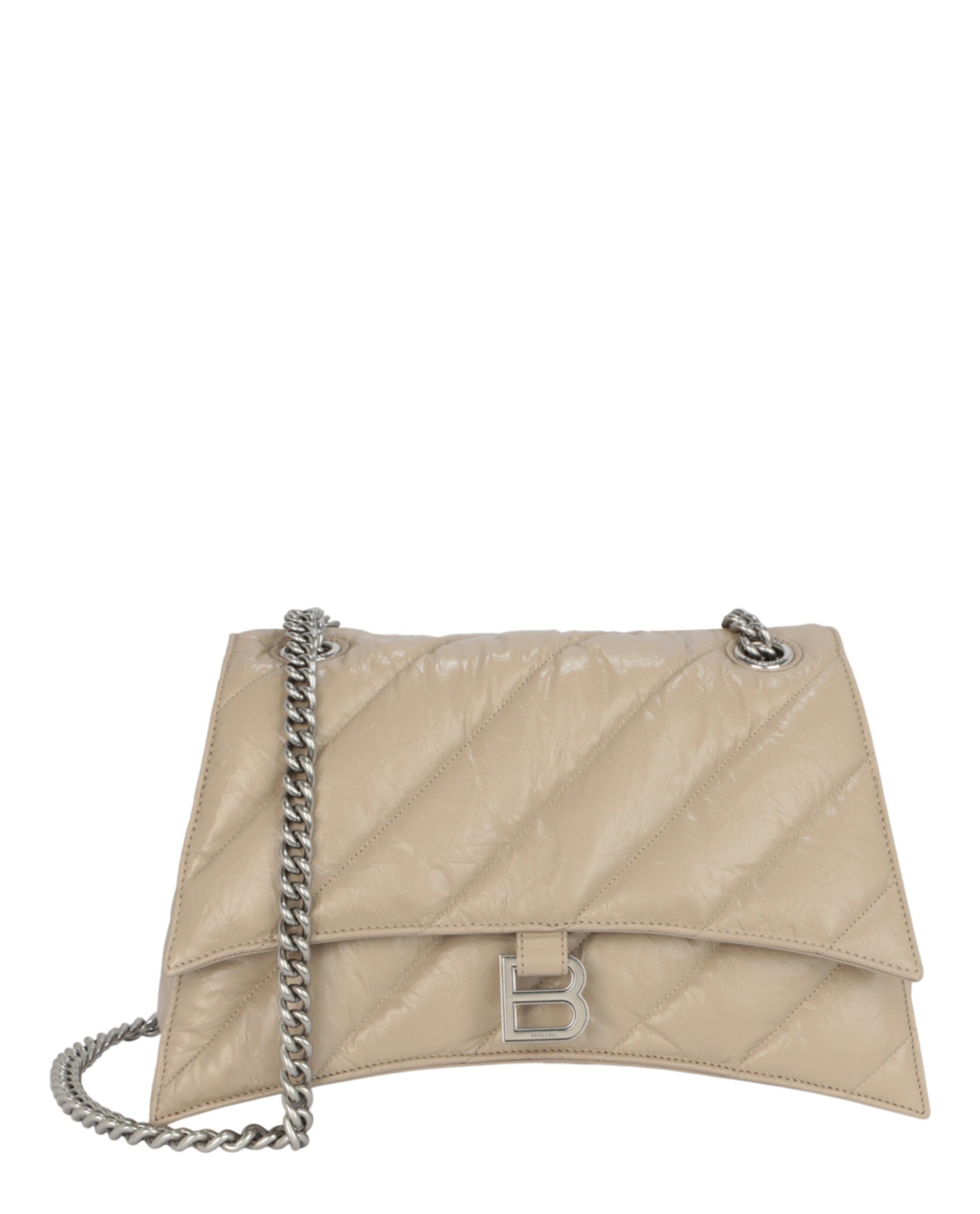 Crush Quilted Chain Shoulder Bag