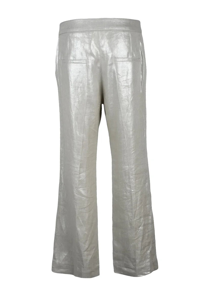 Sport Linen Pants - Silver
