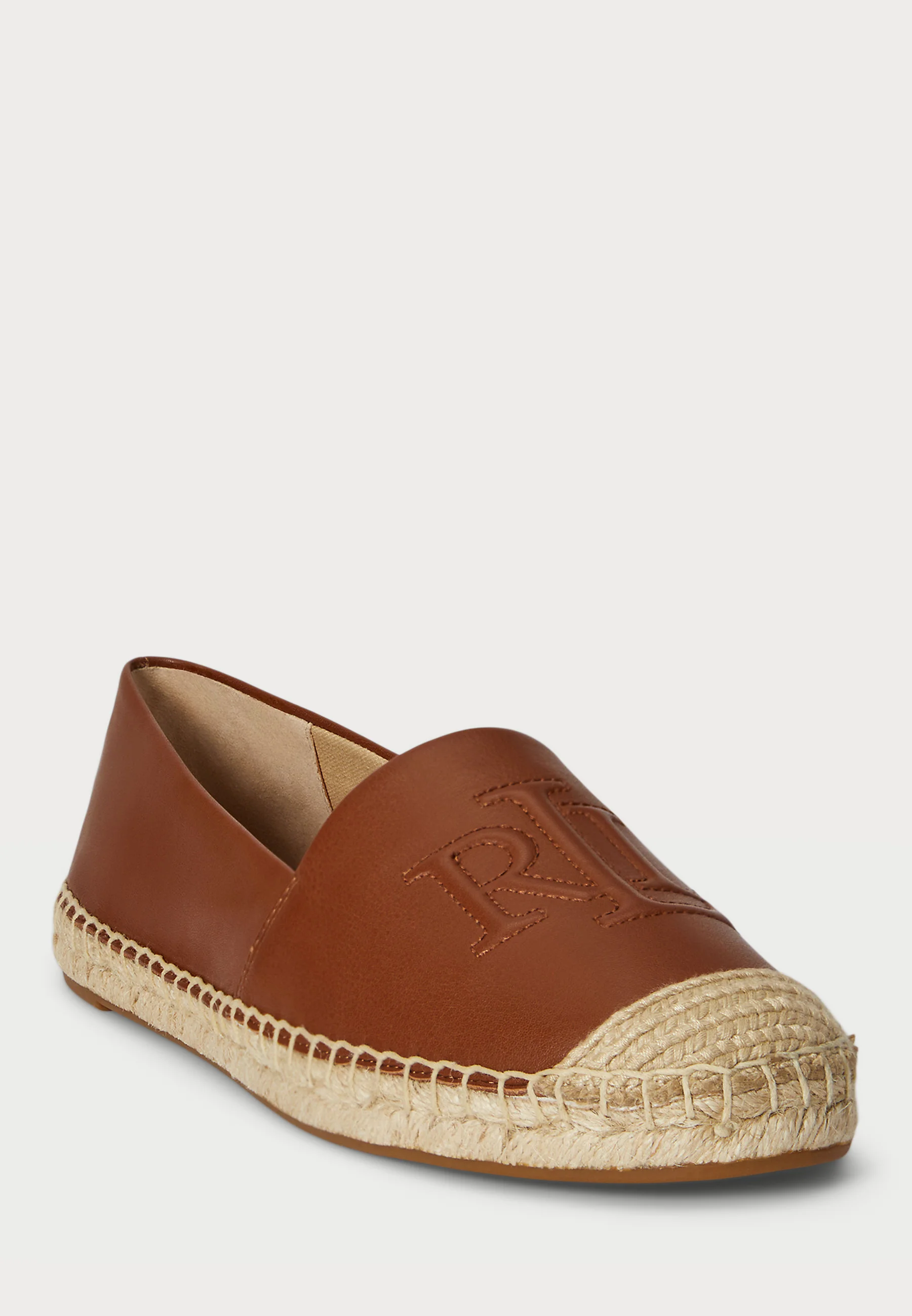 Brown Cameryn Lg 2 Leather Espadrilles