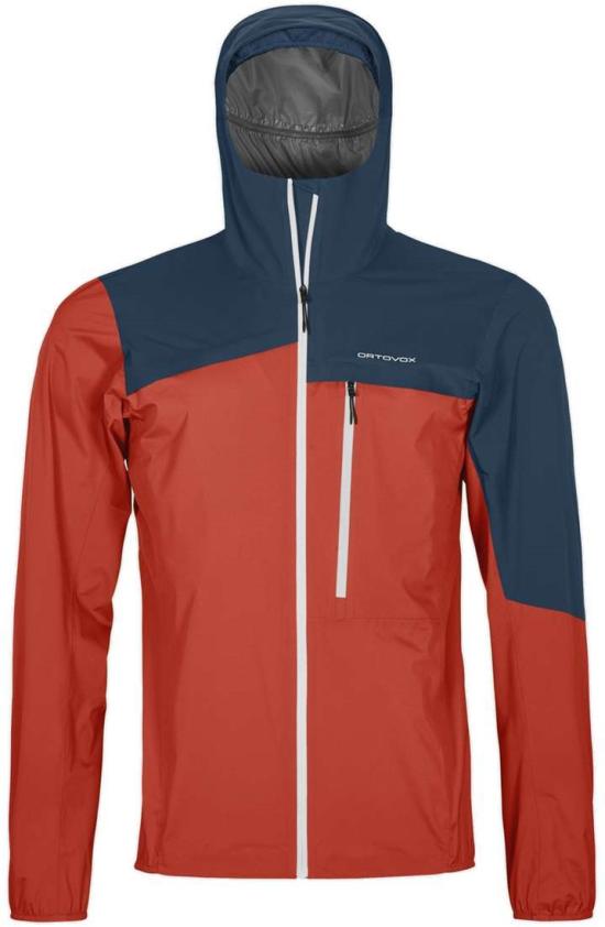 Two-Tone Lightweight Jacket with Zippered Hood