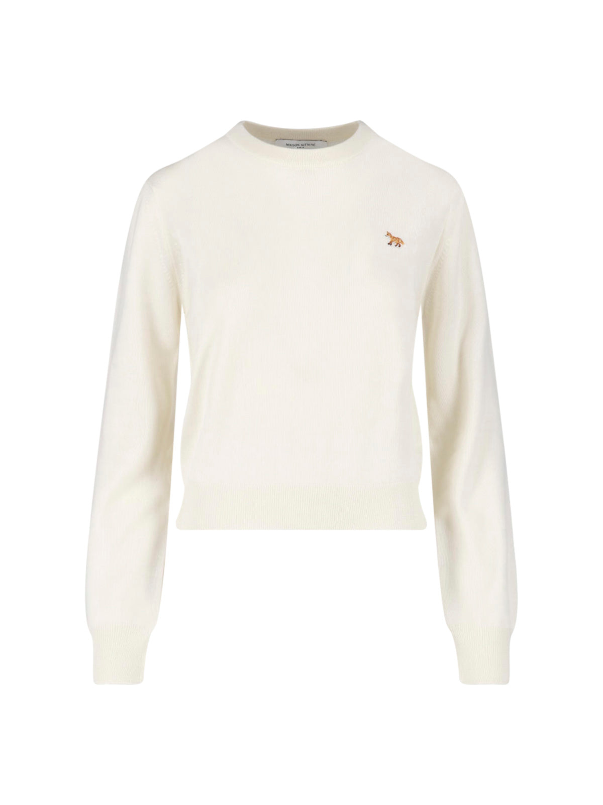 Cream Baby Fox Merino Wool Sweater
