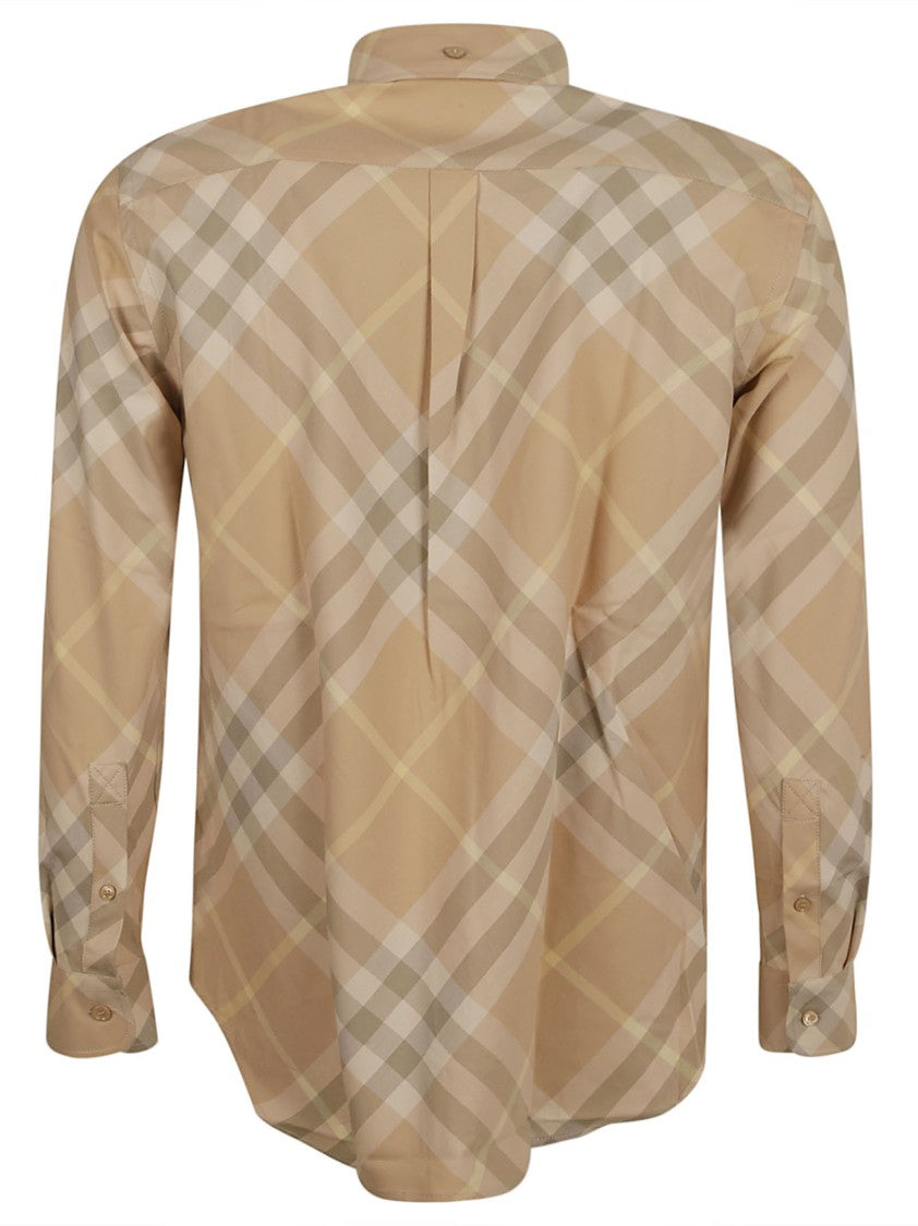 Koszula w kratę z kołnierzykiem button-down o dopasowanym kroju