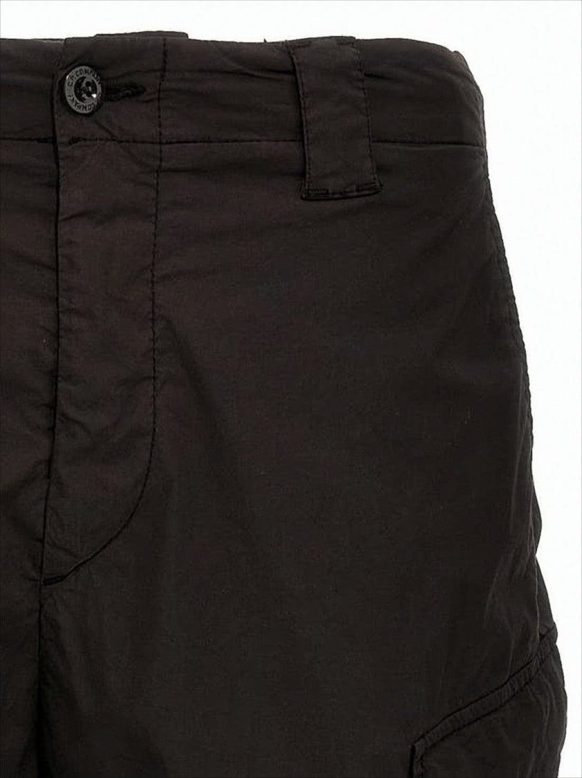 Classic Black Relaxed-Fit Shorts With Logo Detail