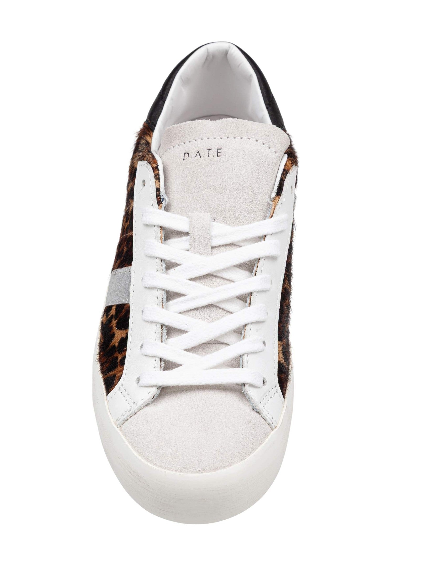 D.A.T.E. Animal-Print Pony Skin Hill Low Sneakers