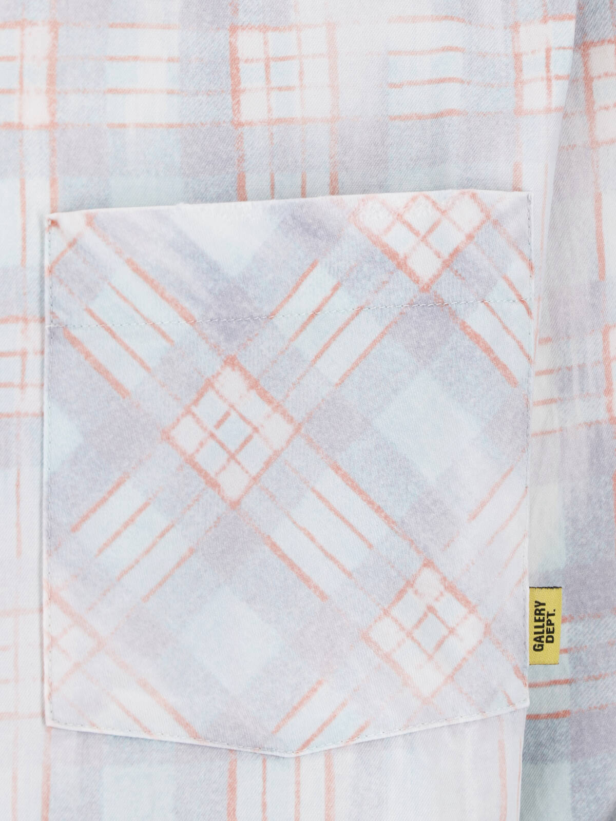 Blue Pastel Plaid Relaxed Fit Shirt