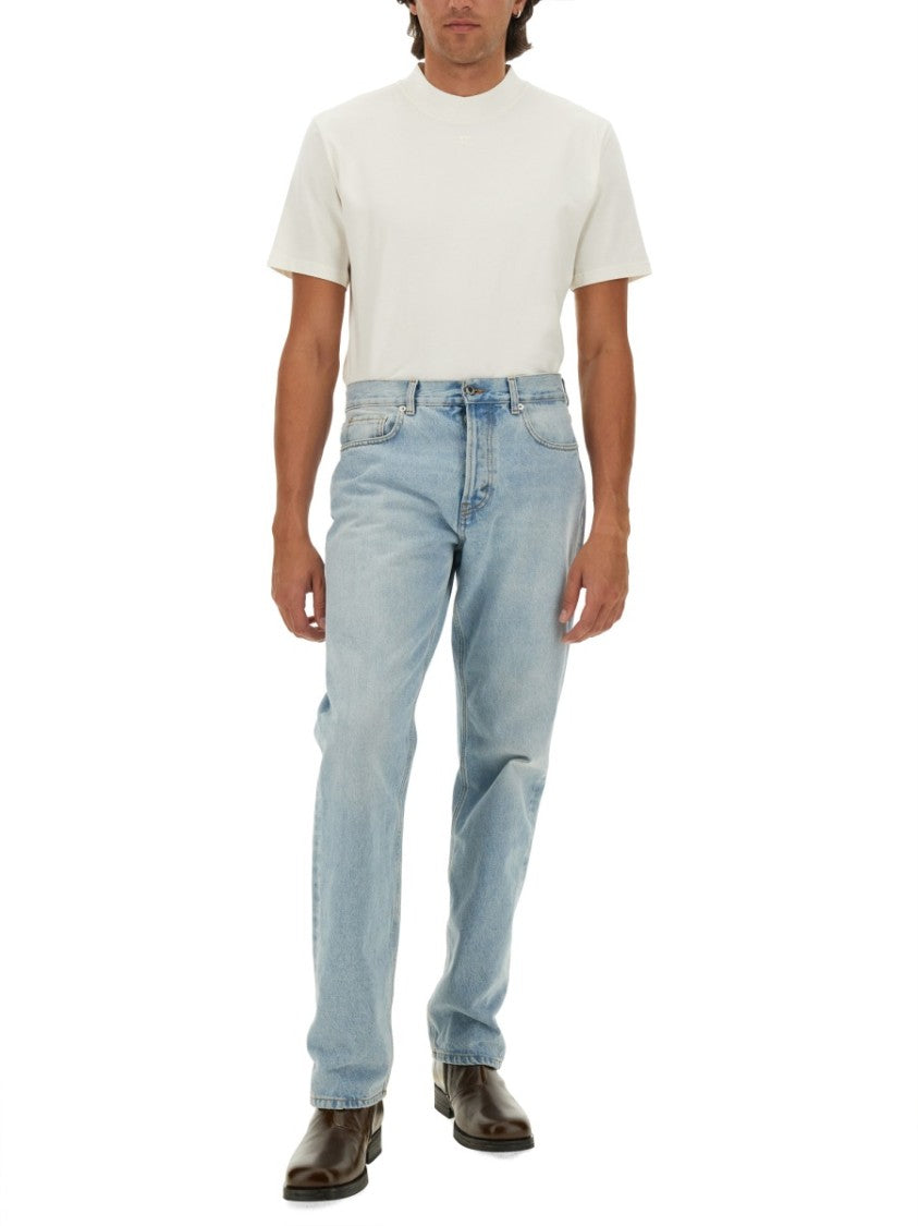 Logo-Embellished Cotton T-Shirt With High Neckline