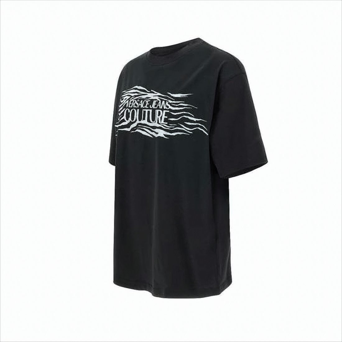 Relaxed-Fit Black Graphic Print T-Shirt