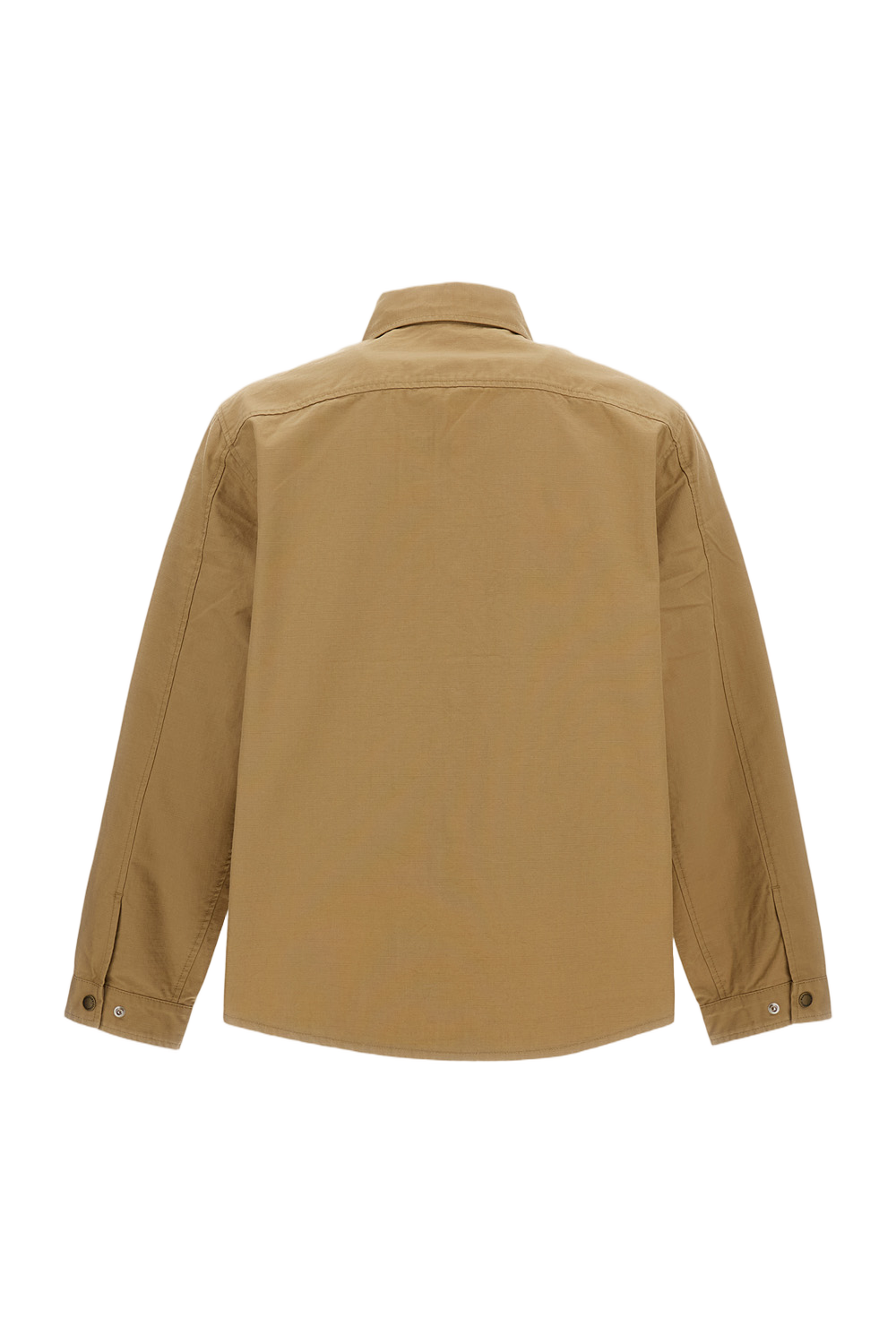 Beige Cotton Rip-Stop Overshirt