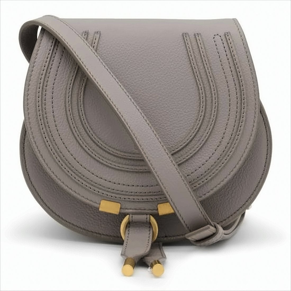 Textured Leather Crossbody Bag
