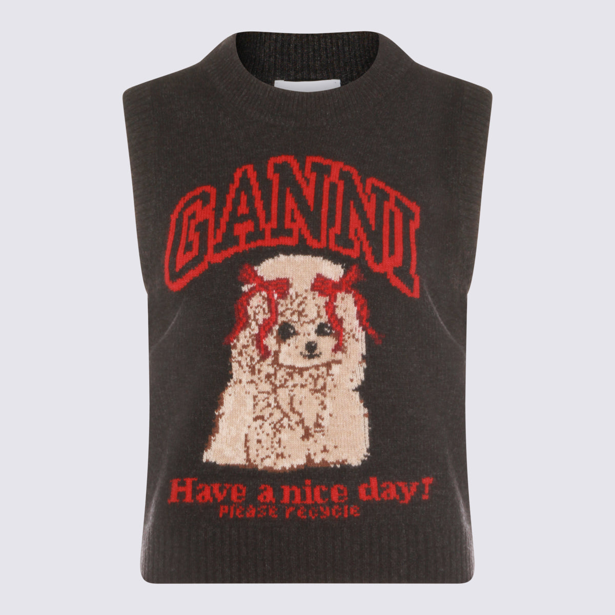 Black Sand Wool Blend Knitwear