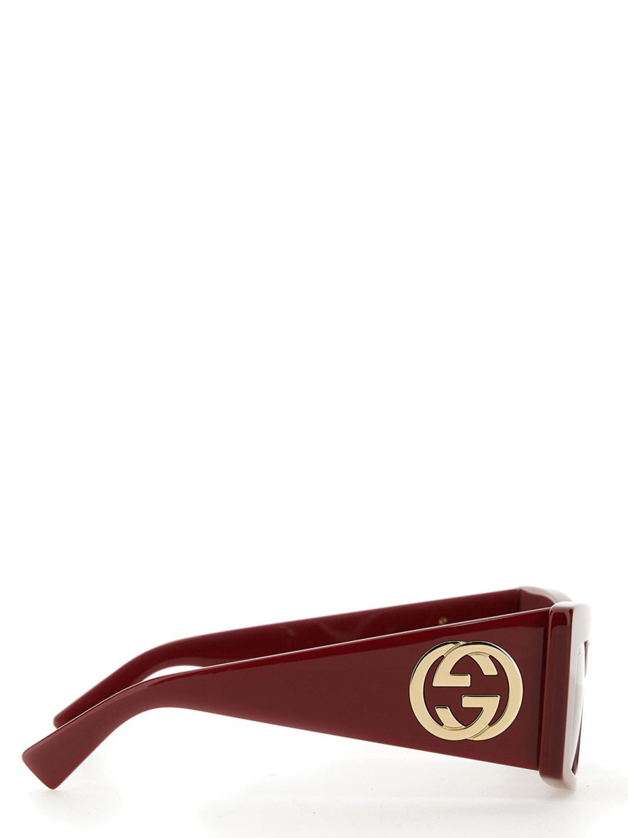 Bold Square Sunglasses with Geometric Acetate Frame
