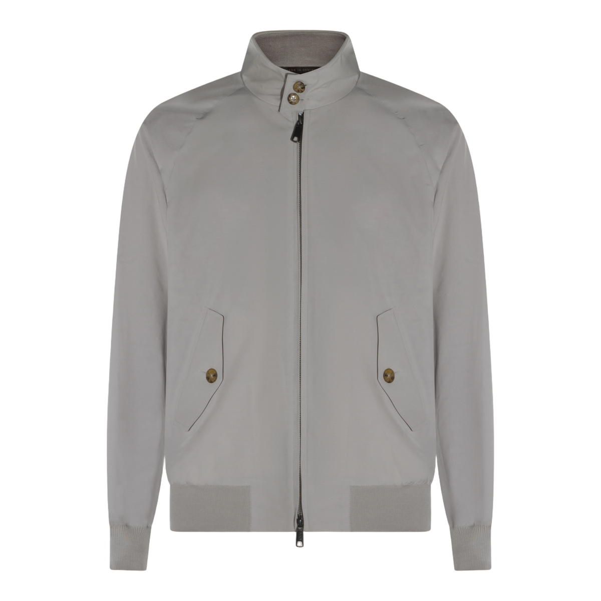 Light Grey Jacket With High Collar