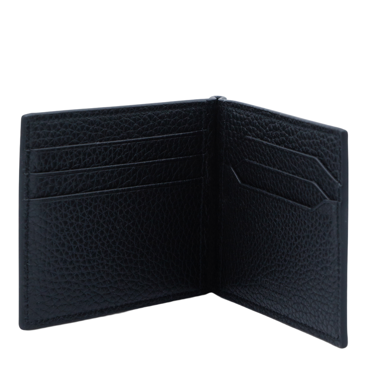 Matte Black Minimalist Wallet With Timeless Design