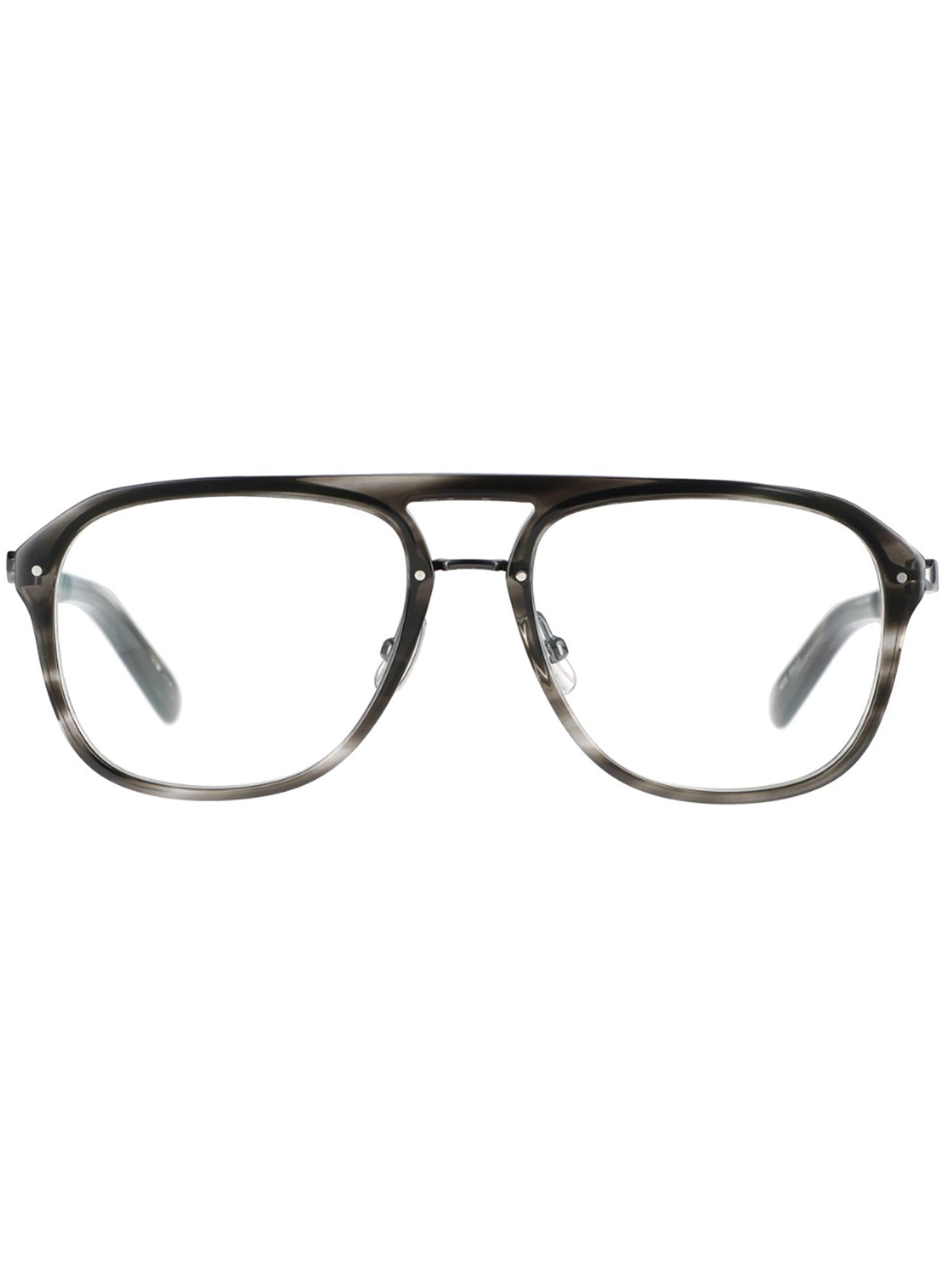 Contemporary Grey Acetate Optical Frames with Oversized Rectangular Design