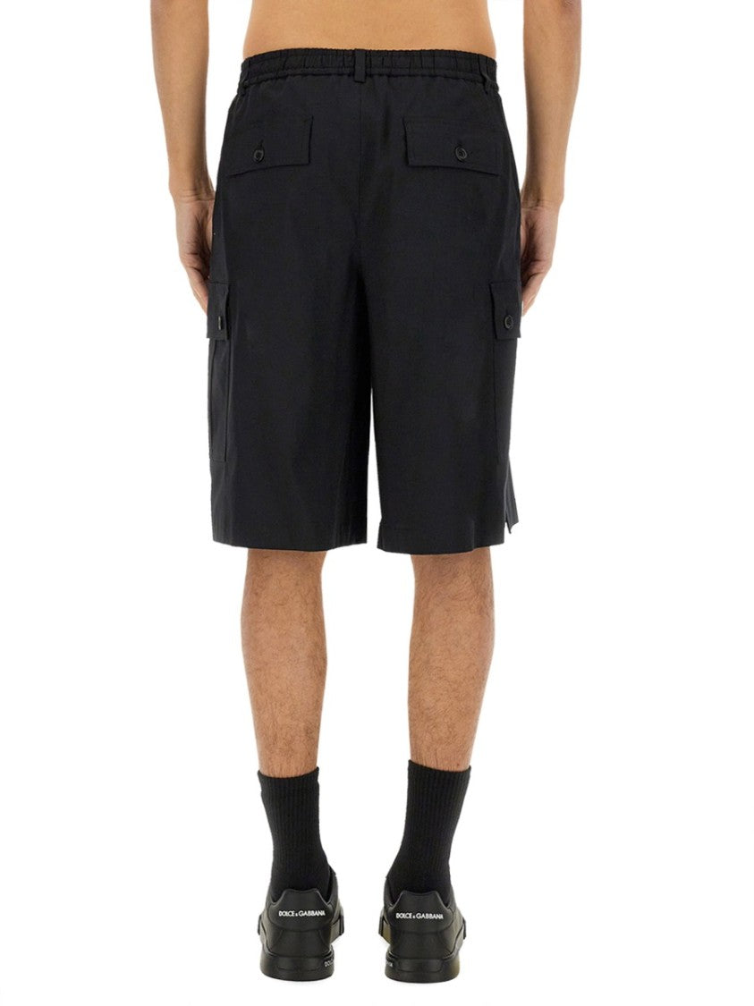 Cotton Cargo Bermuda Shorts
