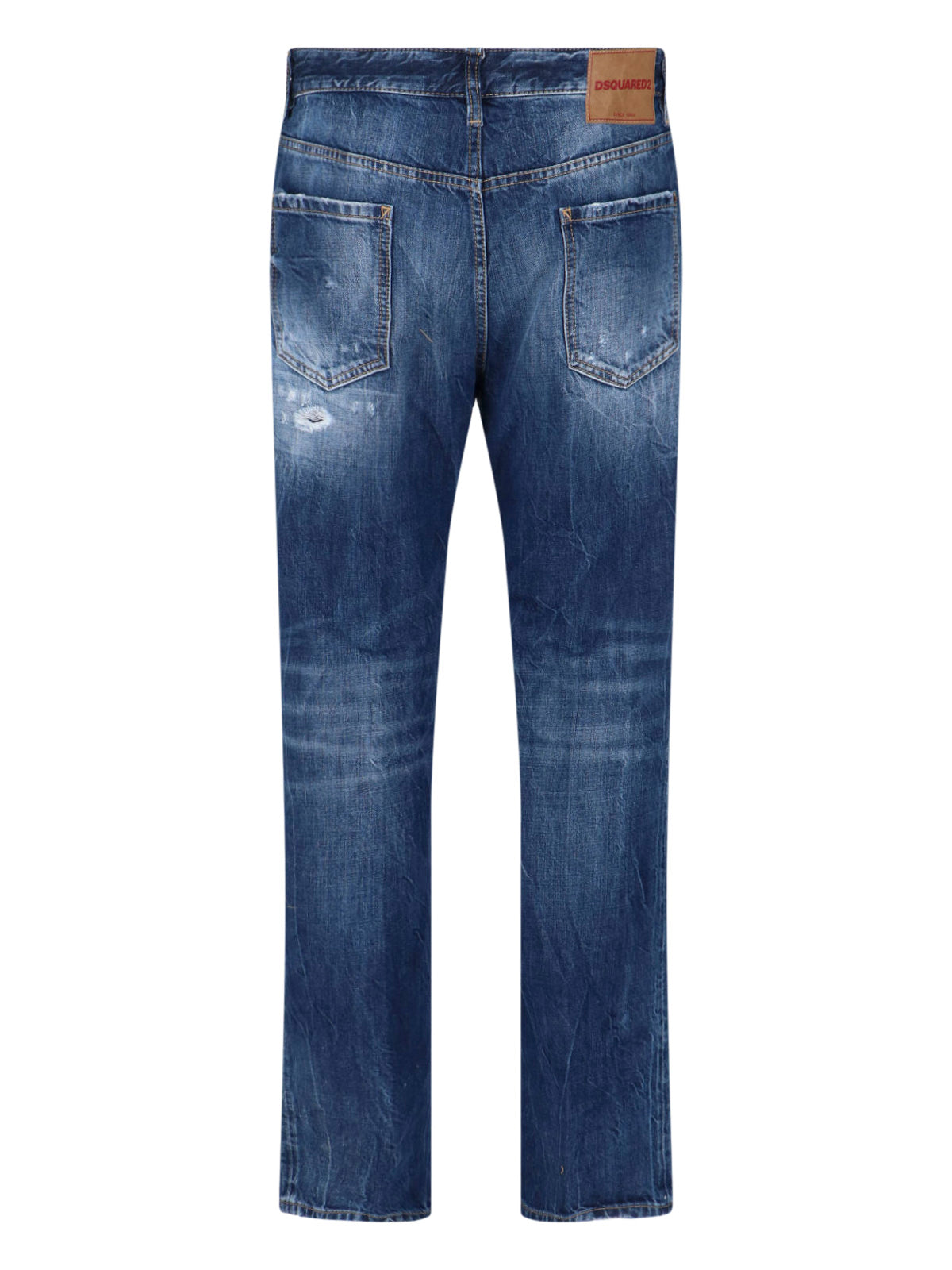 Straight-Leg Jeans with Traditional Five-Pocket Styling