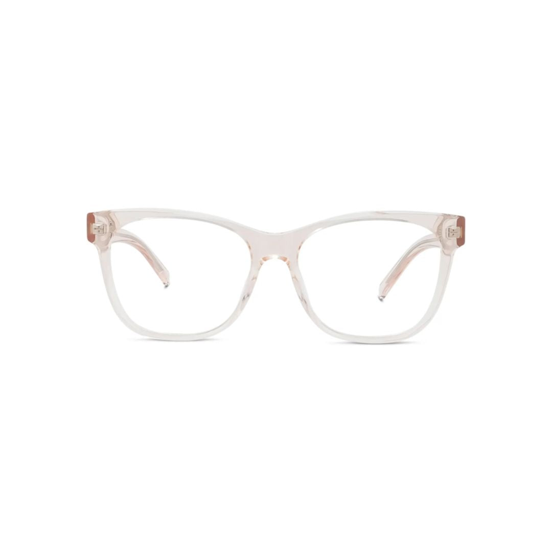 Gv50027i Translucent Square Eyeglasses with Slim Temples