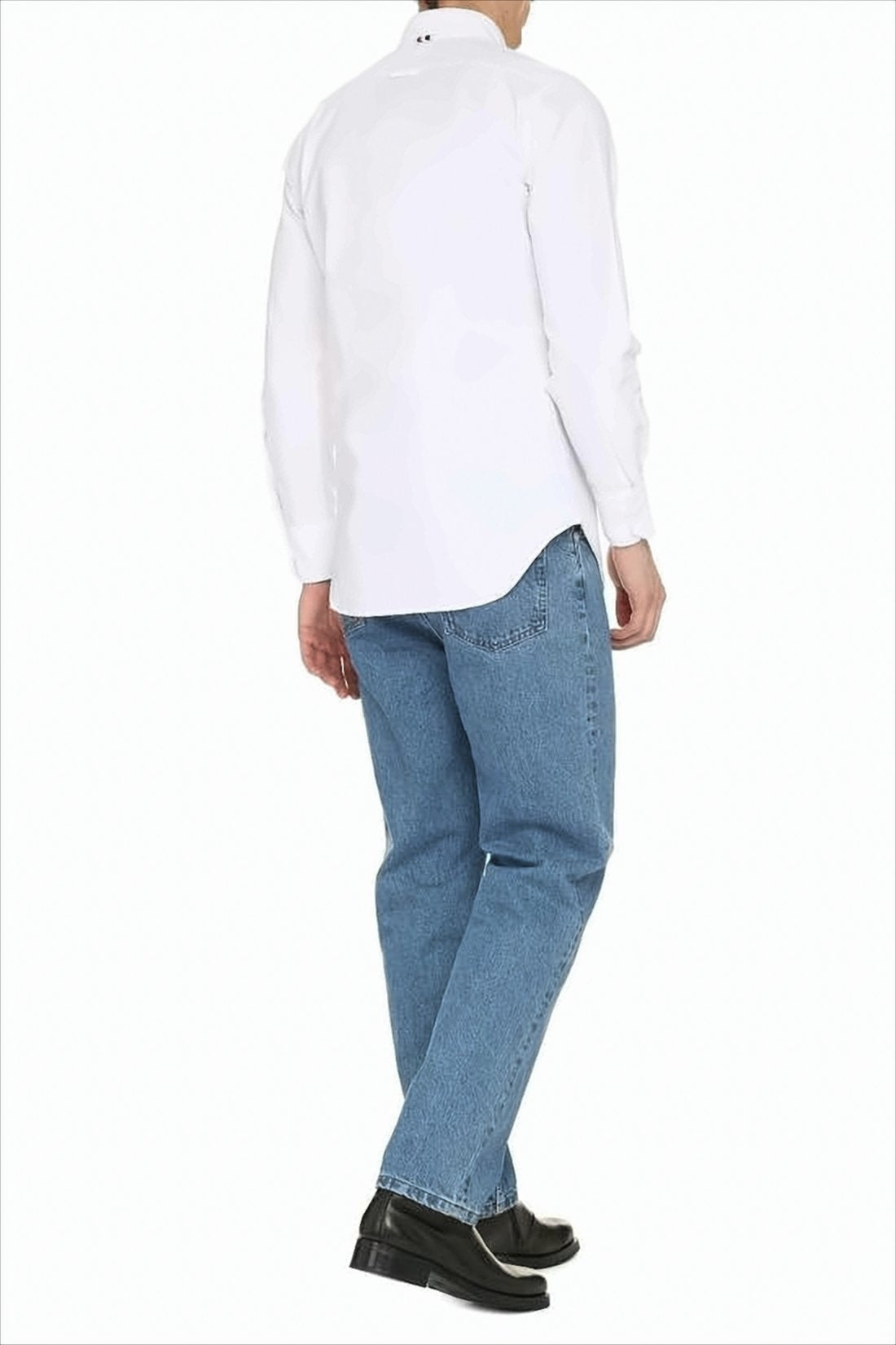 Classic Button-Down Long-Sleeve Shirt with Tailored Fit