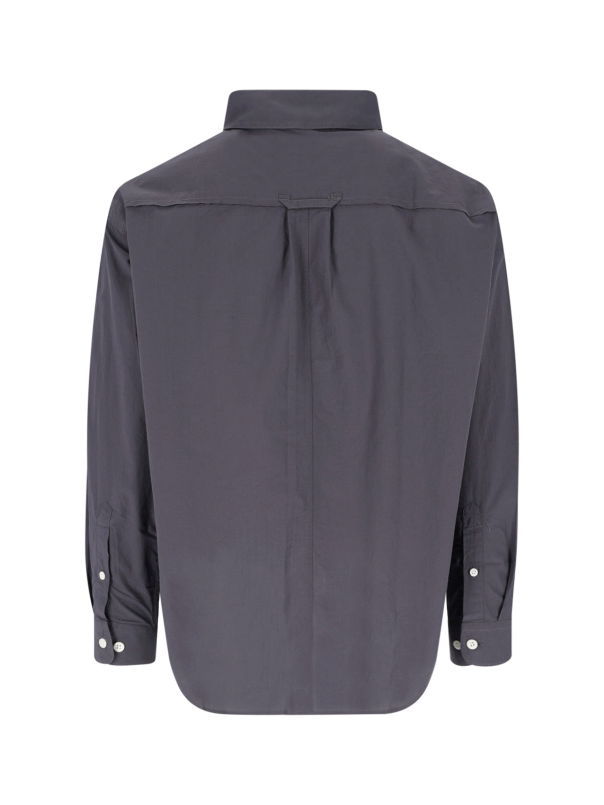 Grey Classic Collar Cotton Shirt