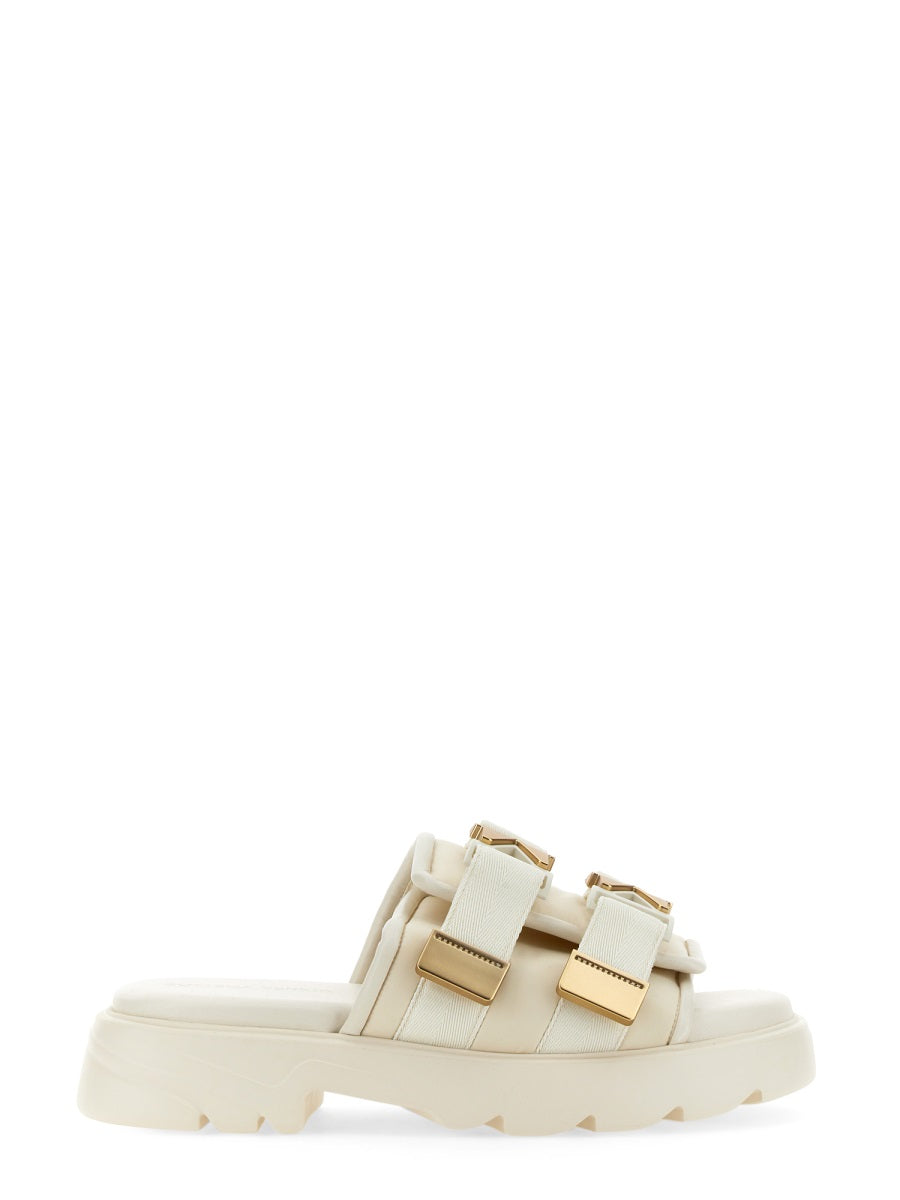 Minimalist Lamb Leather Sandal with Rubber Sole