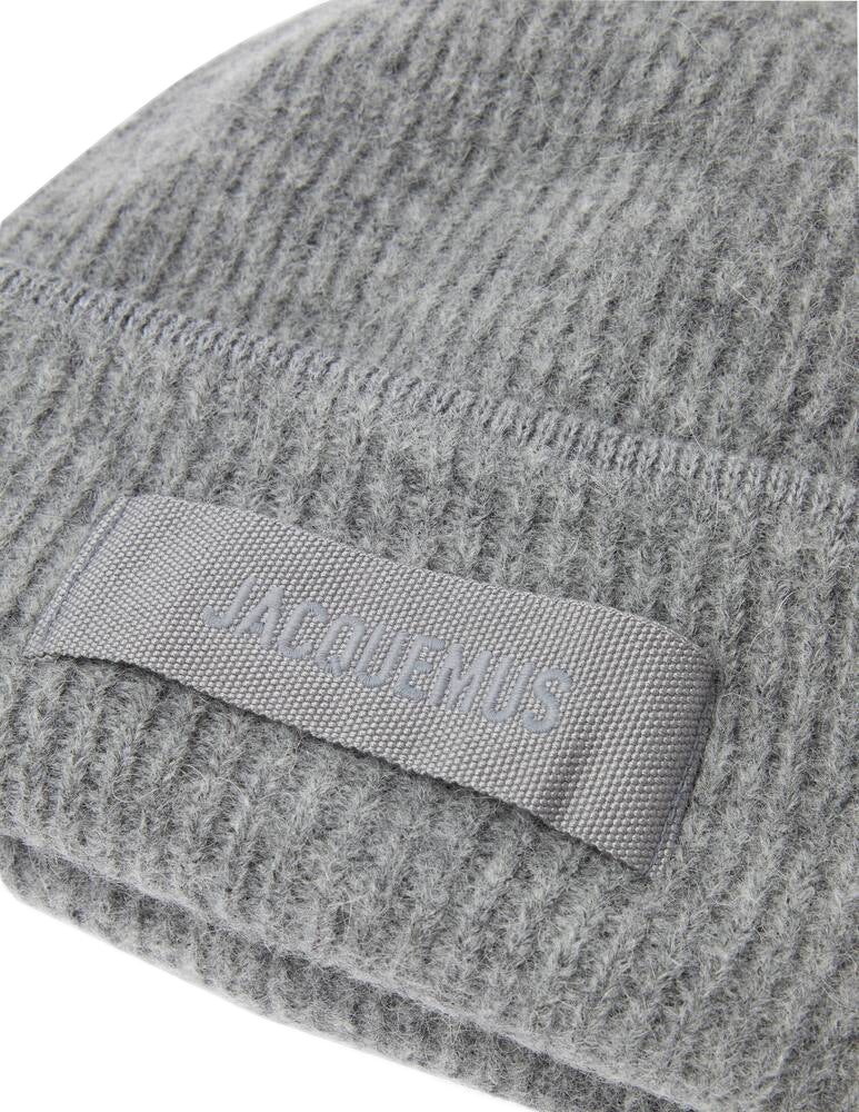 Textured Knit Beanie Hat with Folded Cuff