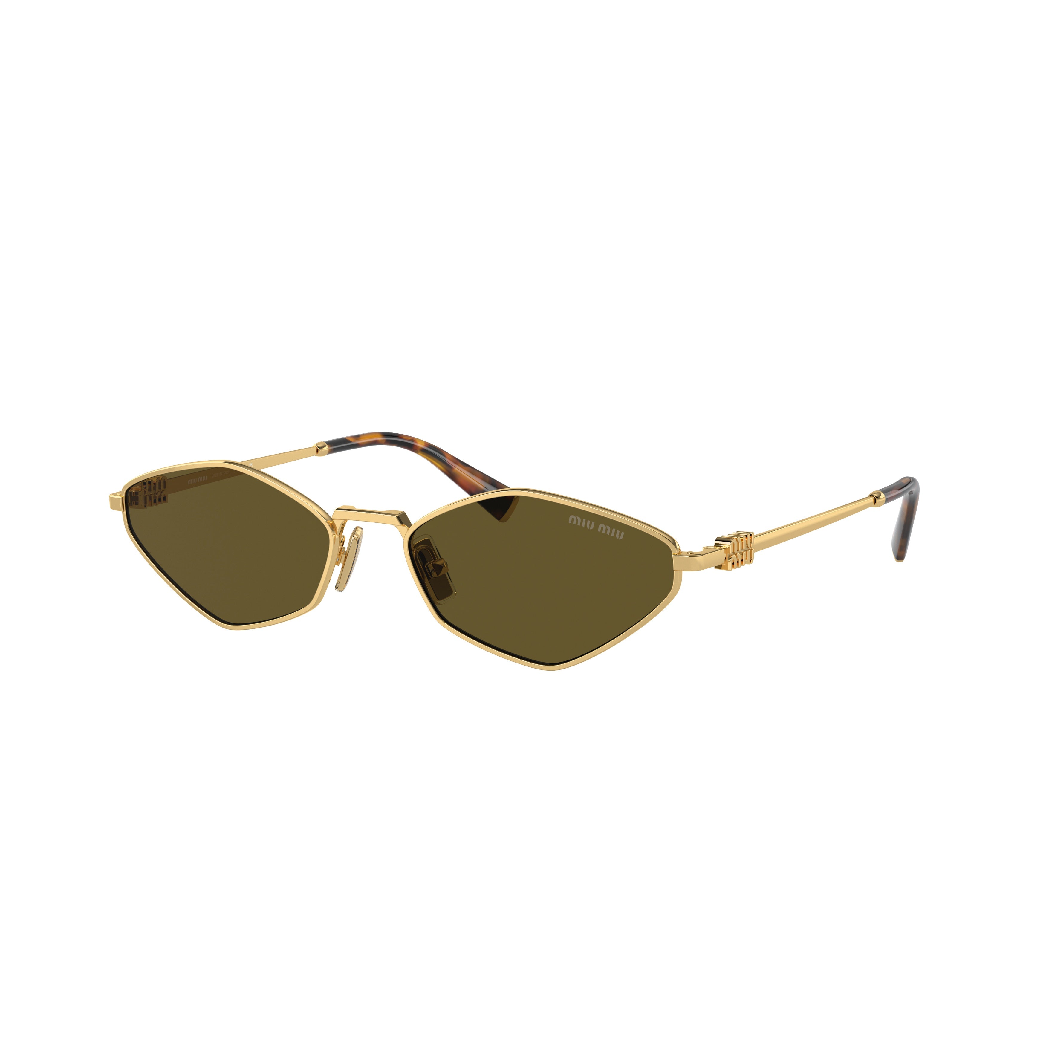 0mu 56zs Angular Gold Metal Sunglasses