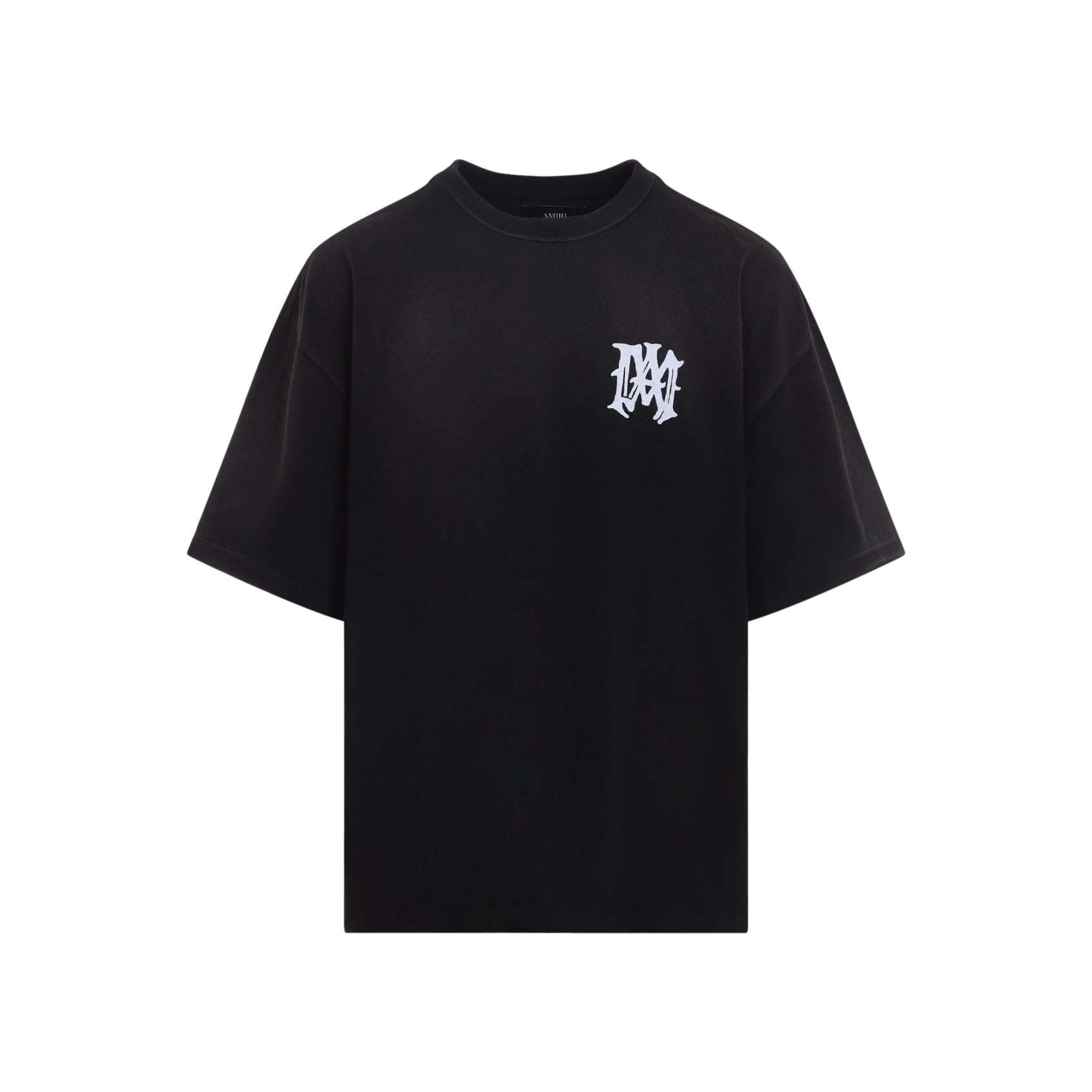 Relaxed Fit Black T-Shirt With Gothic Graphics
