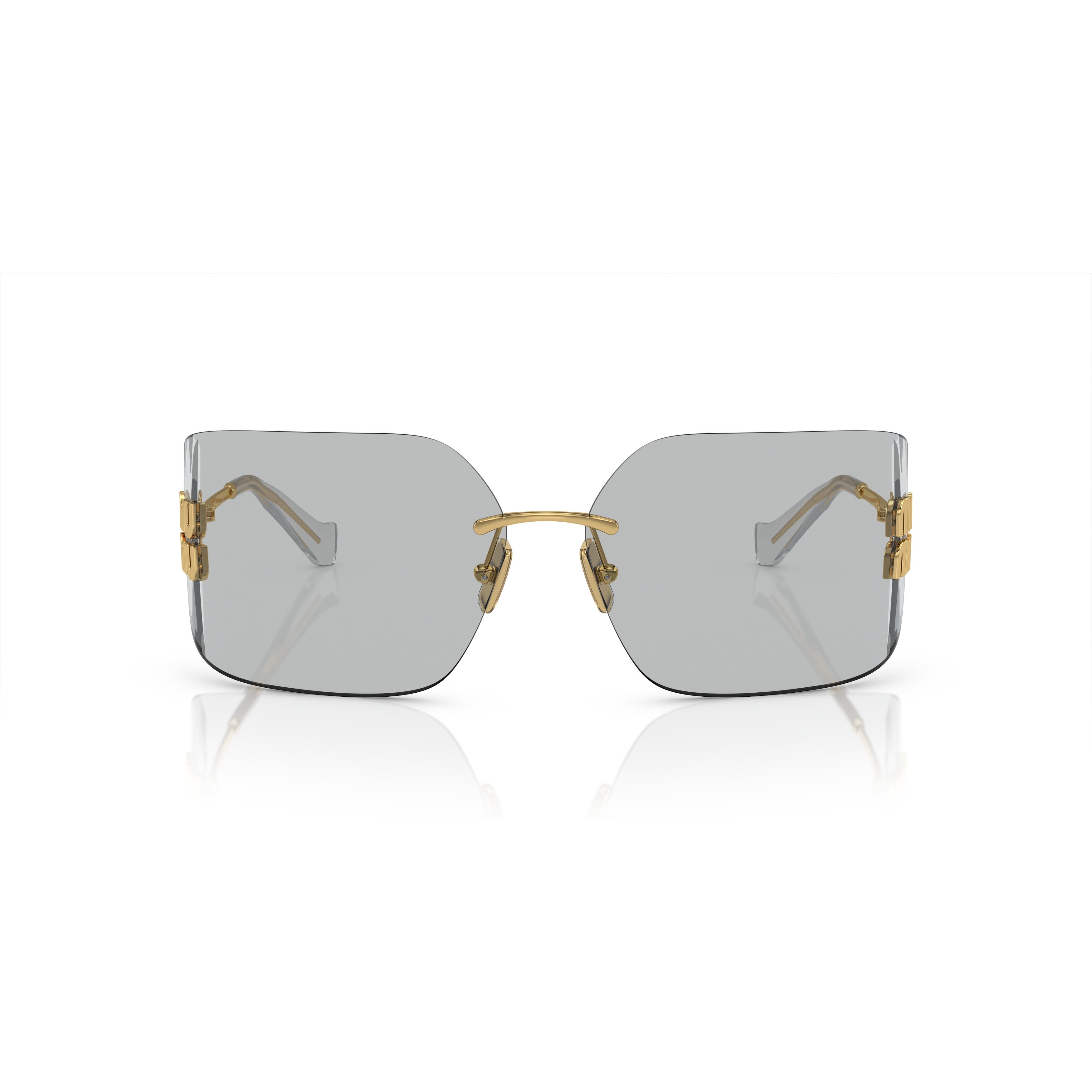 0mu 54ys Rimless Square Sunglasses