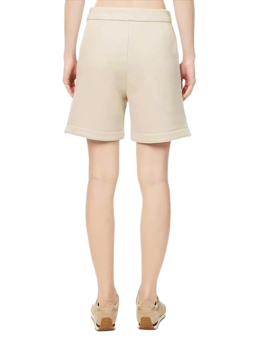Tailored Textured Shorts with Subtle Metallic Finish