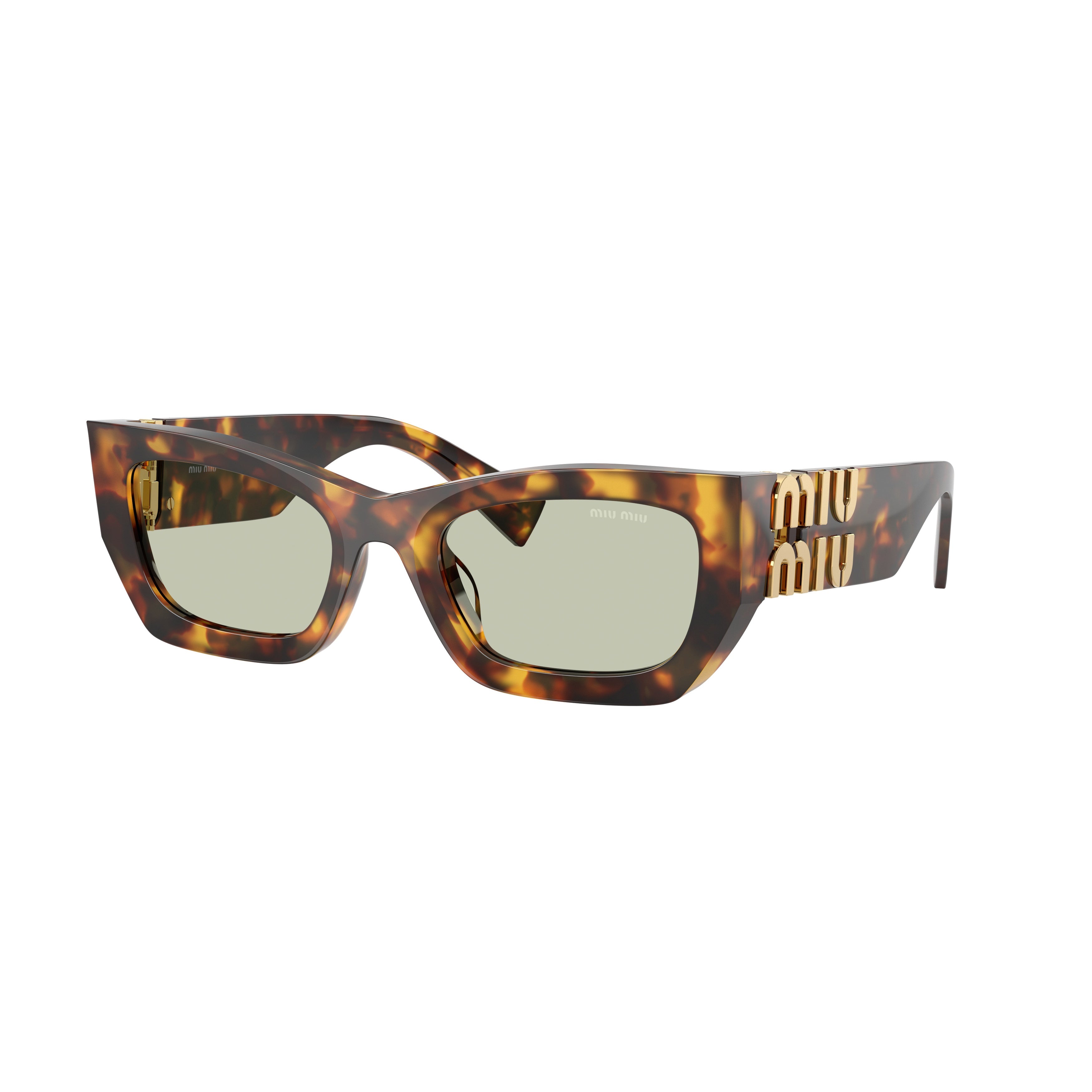 0mu 09ws Angular Tortoiseshell Acetate Sunglasses