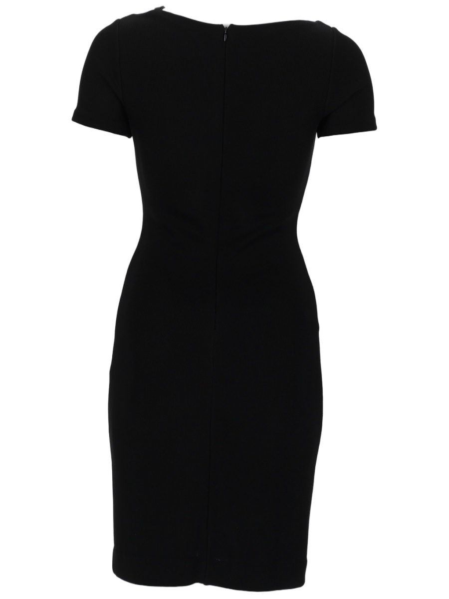 Form-Fitting Mini Dress With Asymmetrical Strap Detail