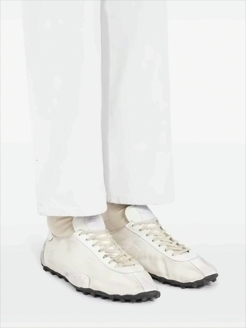 Sleek Low-Profile Sneakers With Textured Suede Accents