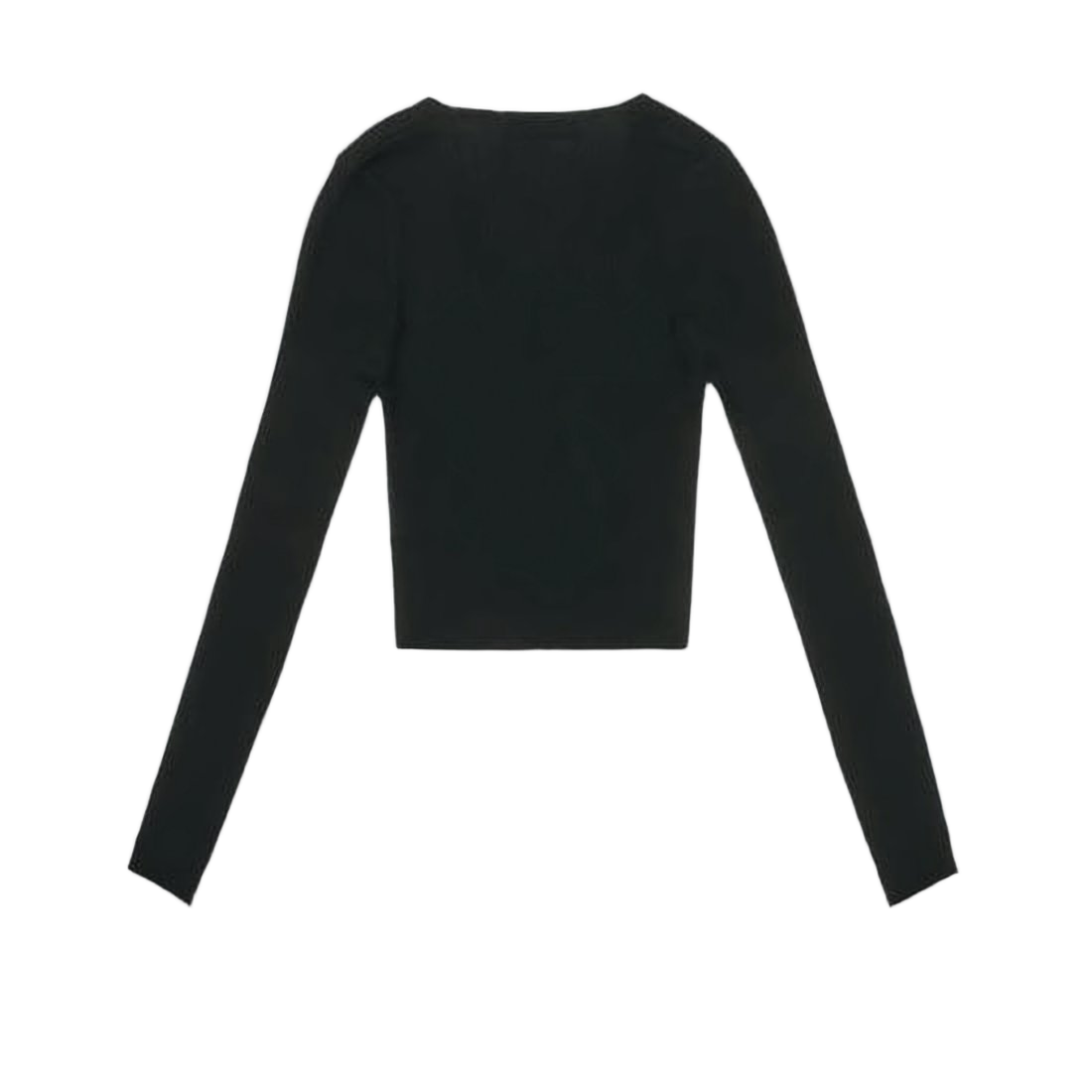 Cropped V-Neck Cardigan with Embroidered Emblem Detail