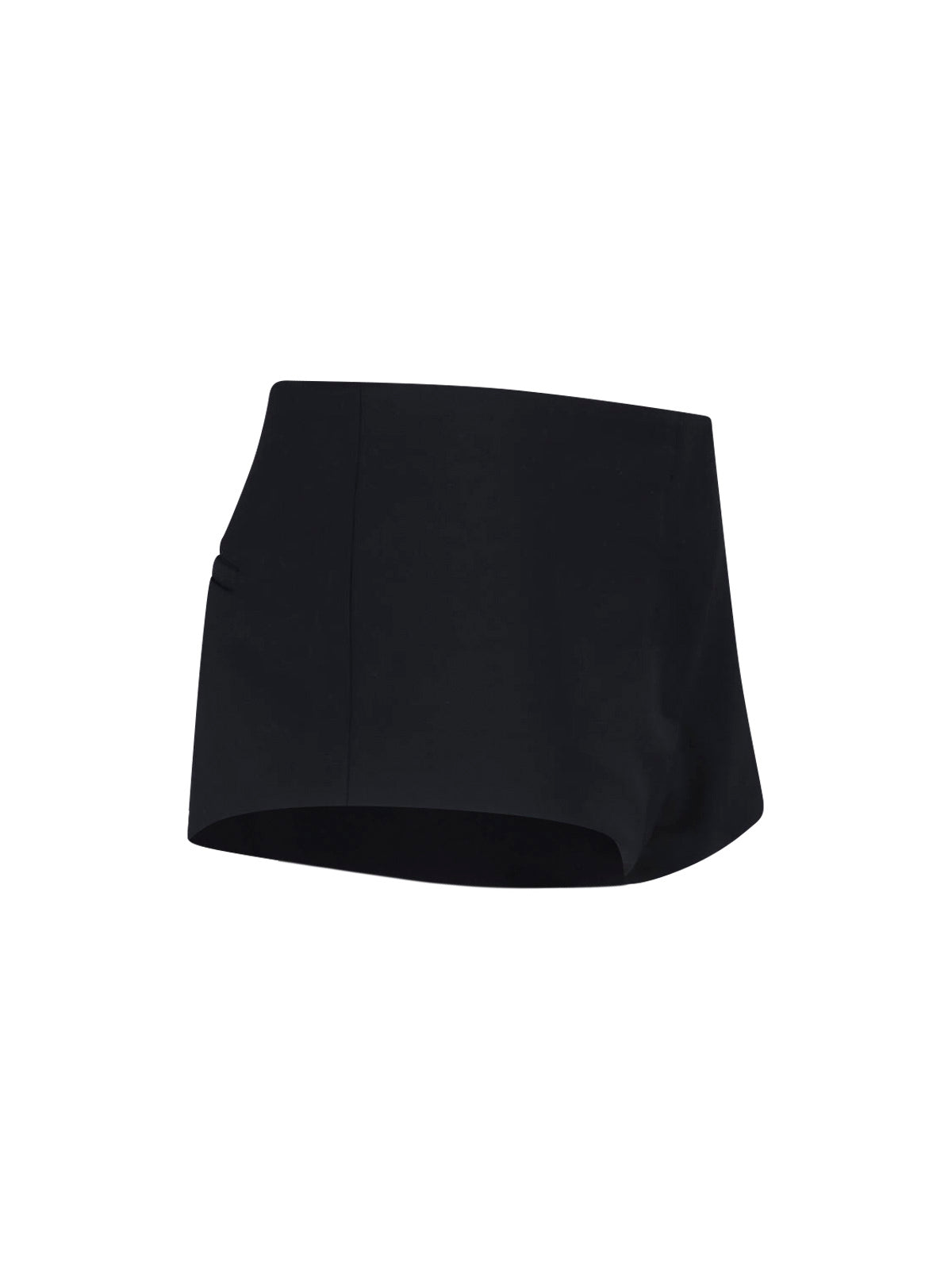 Black Tailored Flared Hem Shorts