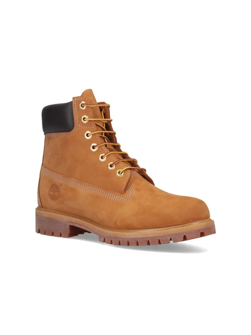 Rugged Tan Leather Boots With Padded Collar