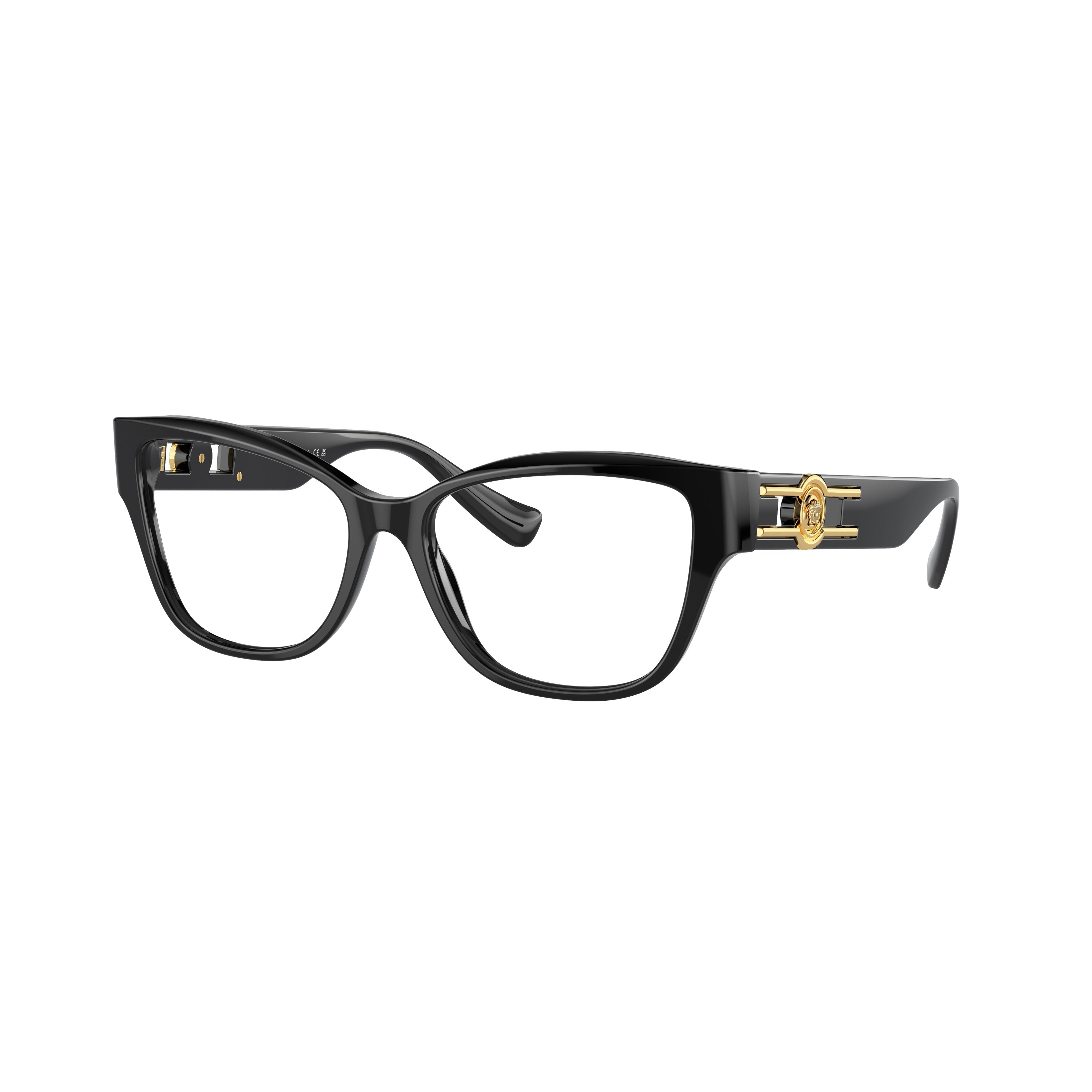 0ve3347 Rectangular Black Acetate Sunglasses