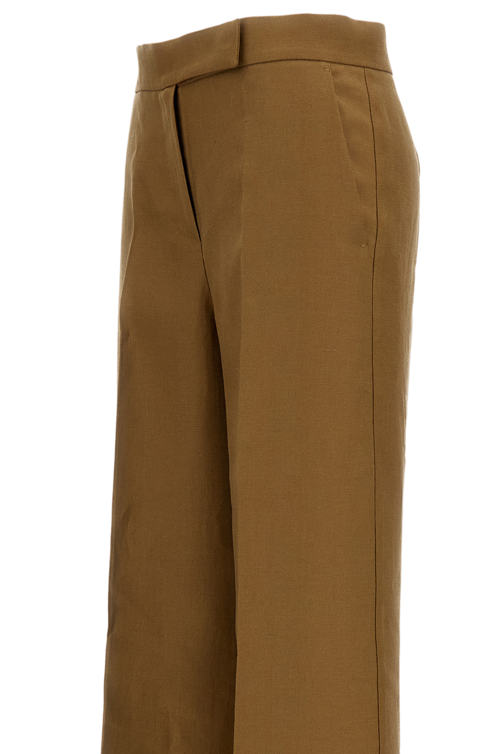 Brown Badesse Linen Palazzo Trousers