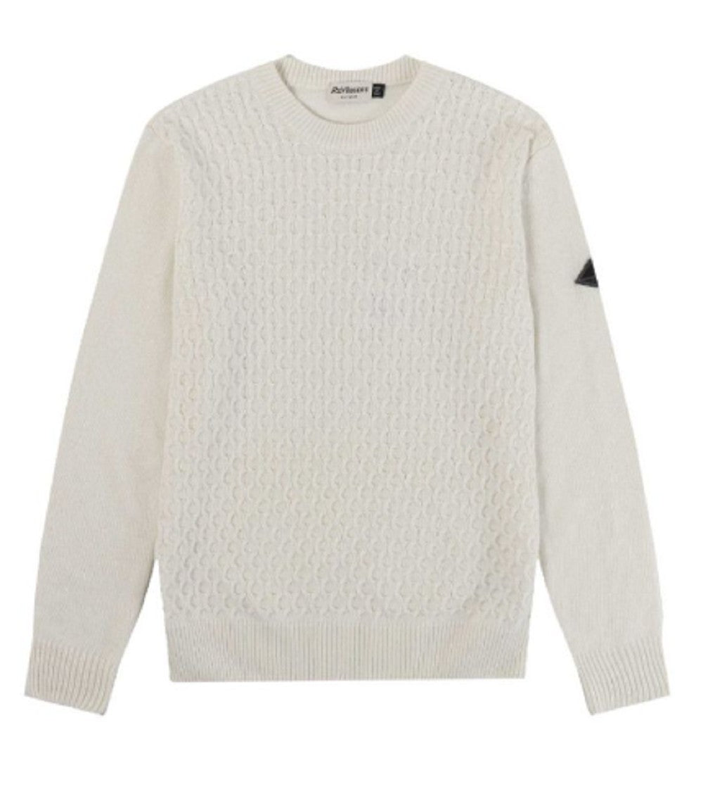 White Wool Blend Pullover