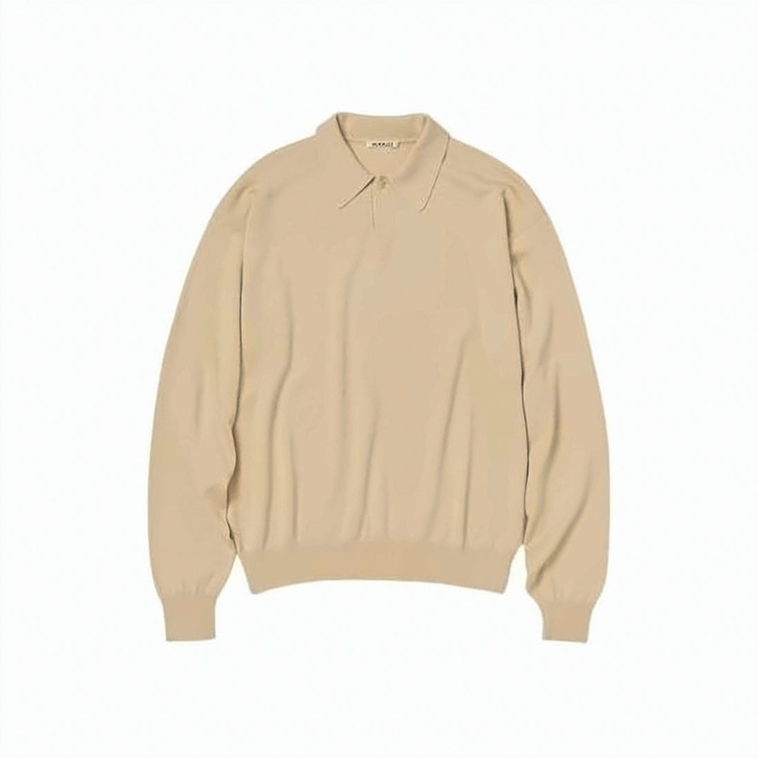 Long-Sleeve Cashmere-Wool-Silk Polo Shirt