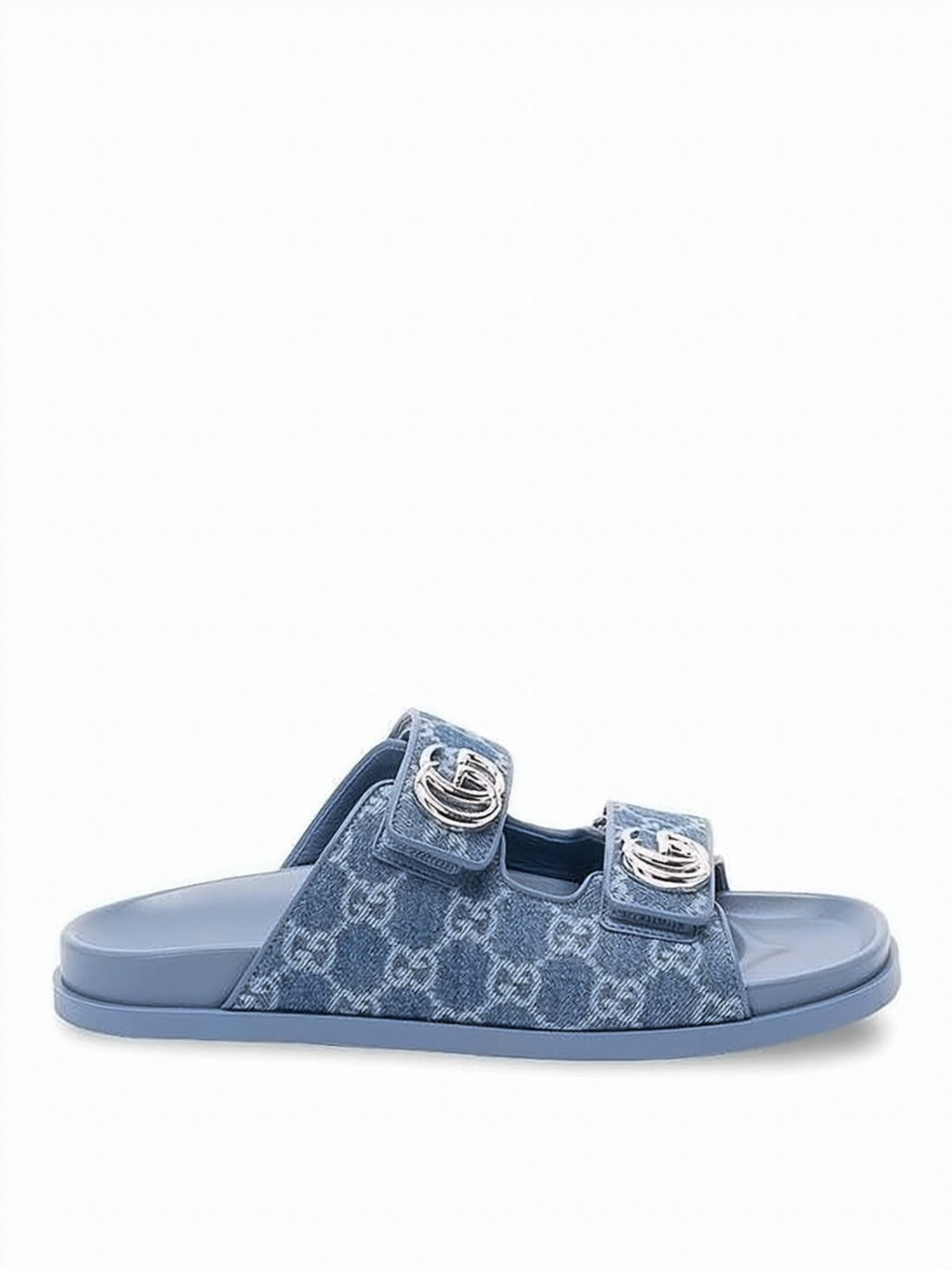 Padded Black Slide Sandals