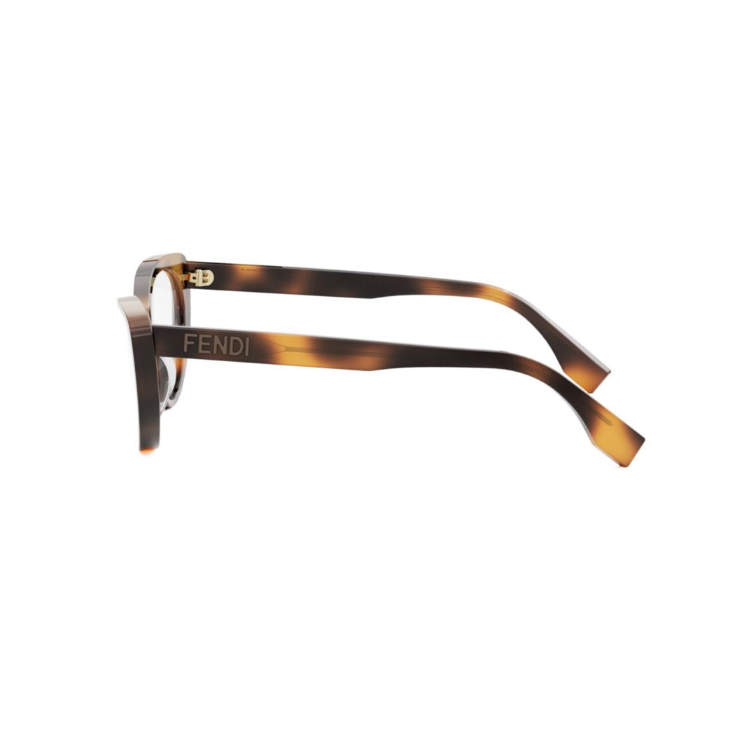 Fe50075i Cat-Eye Tortoiseshell Acetate Eyeglasses